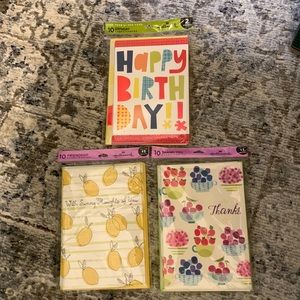 NEW Hallmark Cards Set 3 packages Birthday, Thanks, Thinking Of You (30 Cards)